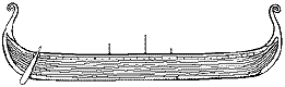 Ilustrao de Andr Brito. Barco viking